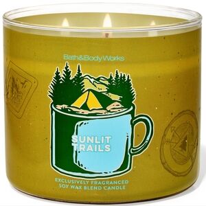 Bath & Body Works Sunlit Trails  3-Wick Candle NEW / Safe Shipping